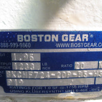 Boston Gear Worm Gearbox Single Reduction 20:1, 1750 RPM BKCHF72420PB5HSP19