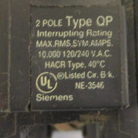 Circuit Breaker 40A 2 Pole 120/240VAC Thomas & Betts TB240 and Siemens Lot of 2