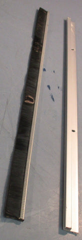 Retsun Door Sweep 18" Length 13/8" Width Aluminum Black Brush