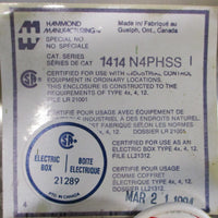 Hammond 1414N4PHSSI Electrical Enclosure w/B&B Nova PM112 Motor Speed Controller