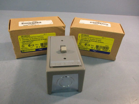 LOT OF (2) SQUARE D 2510KG2 MOTOR STARTING SWITCH 30A 600VAC