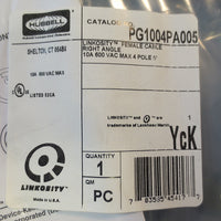 Box of 5 Hubbell Linkosity PG1004PA005 Female Cable 10A 600VAC Max 4 Pole 5'