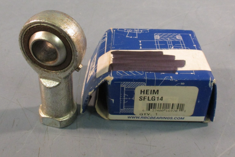 RBC Bearings SFG14 Heim Metric Rod Ends Bearing 14 mm Dia Bore 34 mm OD 19 mm WD