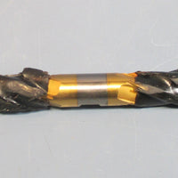 Niagara HSS 1" 45326 F6 4 Flute TiN Coated Double End Mill Used