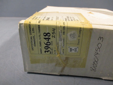 INDUSTRIAL DYNAMICS PCB, LASER HEAD ID CARD REV 8 396480