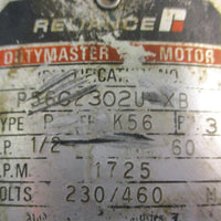 Reliance P56G2302UXB Dutymaster AC Motor Thermally Protected 1/2HP 5/8" Shaft