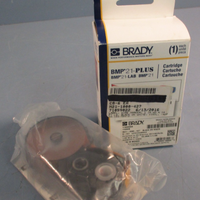 Brady M211000427 Black on White, Transparent Label Printer Tape, 14 ft x 1 in