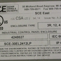 Saginaw SCE-30EL2412LP Industrial Control Panel Enclosure w/ Grundfos CIU 200