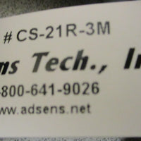 Adsens Tech CS21R3M Reed Switch 4120V AC/DC 300mA Max 3m Long Lot of 5