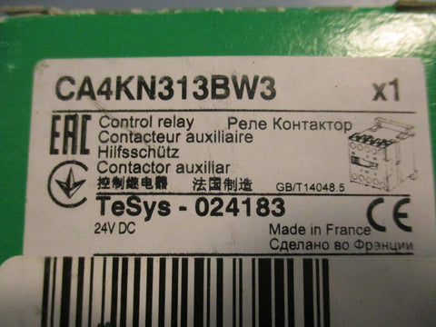 Schneider CA4KN313BW3 Control Relay Contactor 690V 50/60Hz 10A 8kV Lot of 2