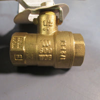 Lot of (2) Watts 1/2" Brass Ball Valve FBV3C Sku# 0547102