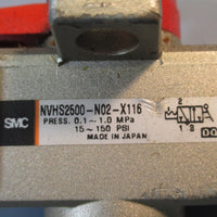 SMC NVHS2500N02X116 Lock Out Valve NVHS2500N02X116 Used