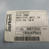 Burkert Type 2000/2002 3/2 Way Globe Valve Rebuild Kit 00011214
