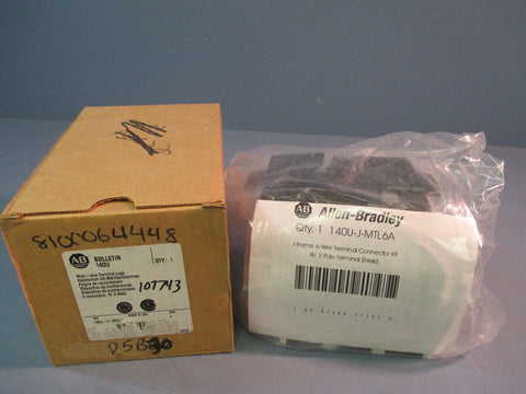 Allen Bradley Multi Wire Terminal Lugs 140U-J-MTL6A Ser. A