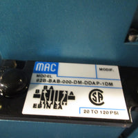 MAC Valves, Inc Pnuematic Manifiold Assembly w/92BBAB000DMDDAP1DM Valves