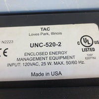 TAC UNC5202 Enclosed Energy Management Universal Controller 120 VAC 25 W