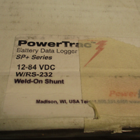 POWERTRAC BATTERY DATA LOGGER SP SERIES 1284 VDC W/RS232 WeldOn Shunt