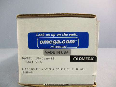Omega EI1107108/5"/HYP2-21-5-T-G-48SMP-M Hypodermic Probe Connector 5"