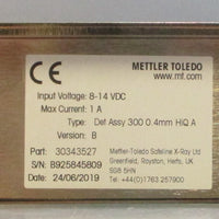 Mettler Toledo 30343527 Detector Assy 300 0.4mm HiQ A Ver B 814VDC Input 1A Max