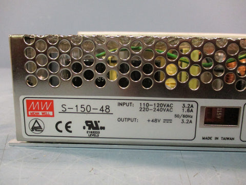 Mean Well S15048 Single Output Switching Power Supply 48V 3.125A 150W