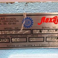 Grove Gear TM11752 Flexaline 15:1 Ratio Gear Reducer 1.040 Input HP