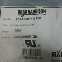 Brad Harrison Cordset ENET MMJ RJ45/RJ45 15M E66A0601MM150 NEW