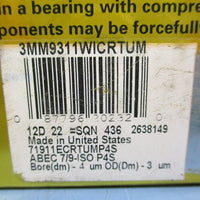 Timken 3MM9311WI TUM Angular Contact Ball Bearing d4 D3 NEW