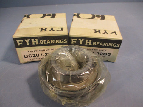 Lot of (2) FYH Bearing Units UC207-22G5 Ball Bearing 1-3/8IN