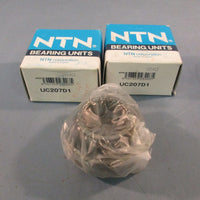Lot of (2) NTN Bearings Unit  UC207D1 35x72x42mm Set Screw Insert Bearings