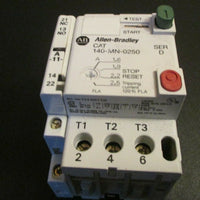 Allen Bradley Manual Motor Starter/Circuit Breaker Series D 140-MN-0250