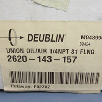 Deublin 2620143157 Rotary Union Oil/Air ¼NPT 81 FLNG New