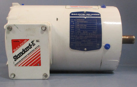 Baldor Reliance VWDM3554T Washdown Duty Motor 35SS606P689H1 1.5HP 7/8" Shaft Dia