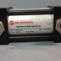 IMI NORGREN PNEUMATIC CYLINDER A2277A12.00X2.000P(1/2) 250PSI 2.00X2.000