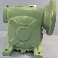 Hampton Shinko WT-CHS Speed Reducer Type 70 40:1 Ratio 1-1/8" Shaft Dia NOS
