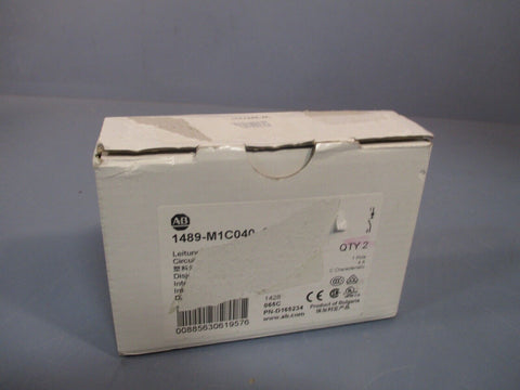 Allen Bradley 1 Pole Circuit Breaker (2 Pack) Ser. D 1489-M1C040