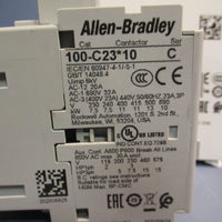 ALLENBRADLEY 100C23D10, CONTACTOR, 23 AMP, 120VAC COIL, 3 POLES, 110V 50/60Hz