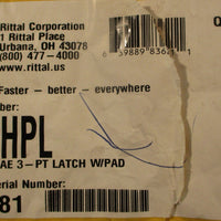 Rittal 8018581 L Handle WMLHPL F/AE Stainless 3 Point Latch w/ Pad