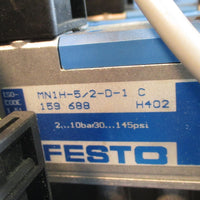 Festo 9 Spot Manifold Assembly w/ 10 Valve Units and 2 Regulators