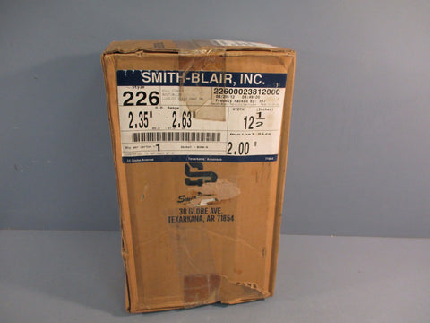 SMITH BLAIR 2” Style 226 Stainless Repair Clamp X 12 1/2” 2.35-2.63” OD Range