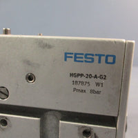 FESTO HGPP-20-A-G2 187875 Pneumatic Parallel Gripper W1 Pmax 8Bar