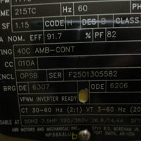 ABB Baldor CEM3313T 3-Phase Motor 10HP 1770RPM 230/460V 1-3/8" Shaft Dia