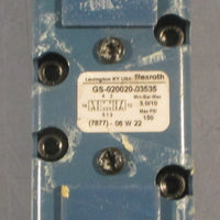 Rexroth GS02002003535 Ceramic Solenoid Valve 310 bar 150psi Max