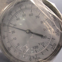 B5A9II Thermometer, Dial Part# 0440842 0250 DEG F w/9" Stem