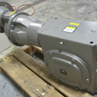 Boston Gear SBKHMRF75280KB9G 80:1 Gear Reducer w/ HMF34KB9B11 4:1