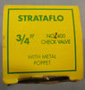 Strataflo 2400 3/4" Check Valve 400 PSI 2 GPM 2.63" Length 1.16" Dia