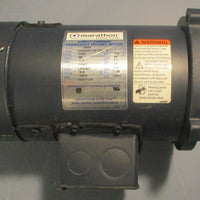 Marathon Z602 DC Permanent Magnet Motor HVN56E17F1001G 1/4HP 5/8" Shaft Dia