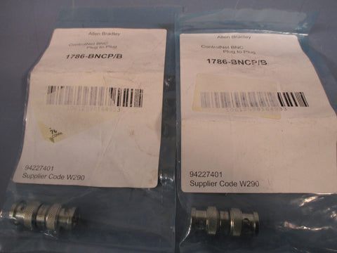 Lot of 2 Allen Bradley ControlNet BNC Connector  1786-BNCP /B