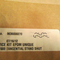 Alfa Laval Service Kit EPDM Unique SSV/7000 Tangential Stand Shut 9636000270