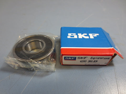 SKF 6203-2RSJEM Ball Bearing 17mm Bore 40mm OD 12mm Width