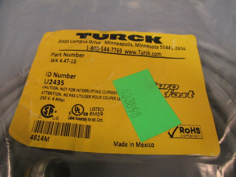 Turck Cordset ID# U2435 WK 4.4T-10